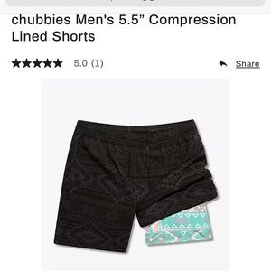 Chubbies 5.5in ultimate training shorts. In perfect new condition with tags.